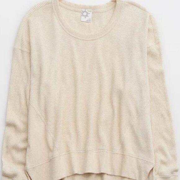 Aerie OFFLINE By Aerie Wow! Waffle T-Shirt - Picture 1 of 4